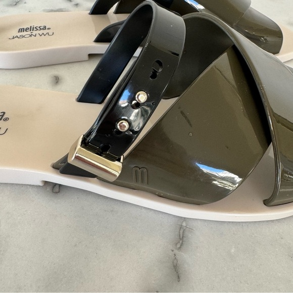 Melissa + Jason Wu Pool / Beach Slides Sandals Size 8 - Picture 4 of 9